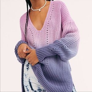 Free People Come Together Ombre Tunic Sweater